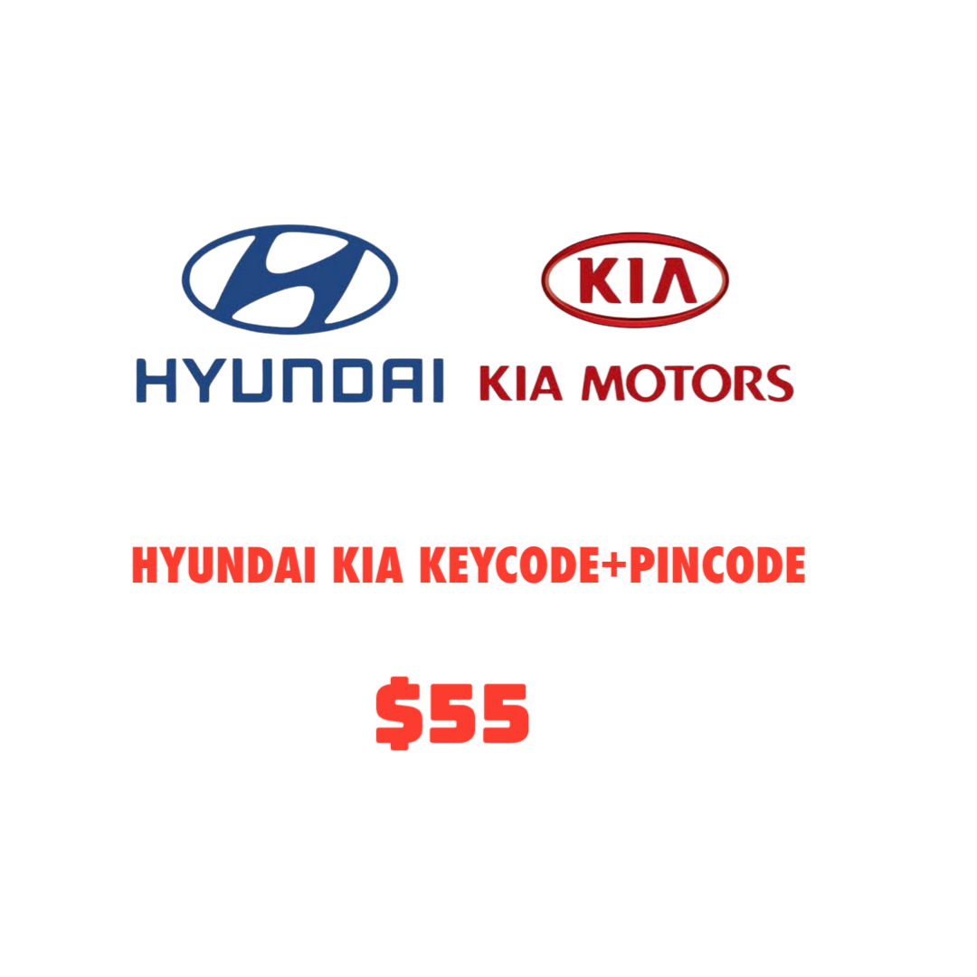 Hyundai/Kia Keycode + Pincode for Cars from 2017 to 2025