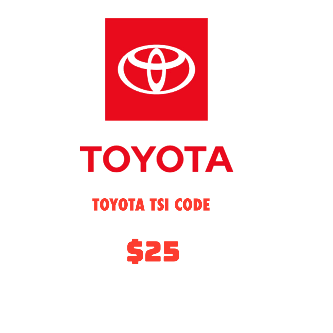 Toyota TIS Code (One time) Calculation